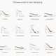 The styles available to customize at Shoes of Prey
